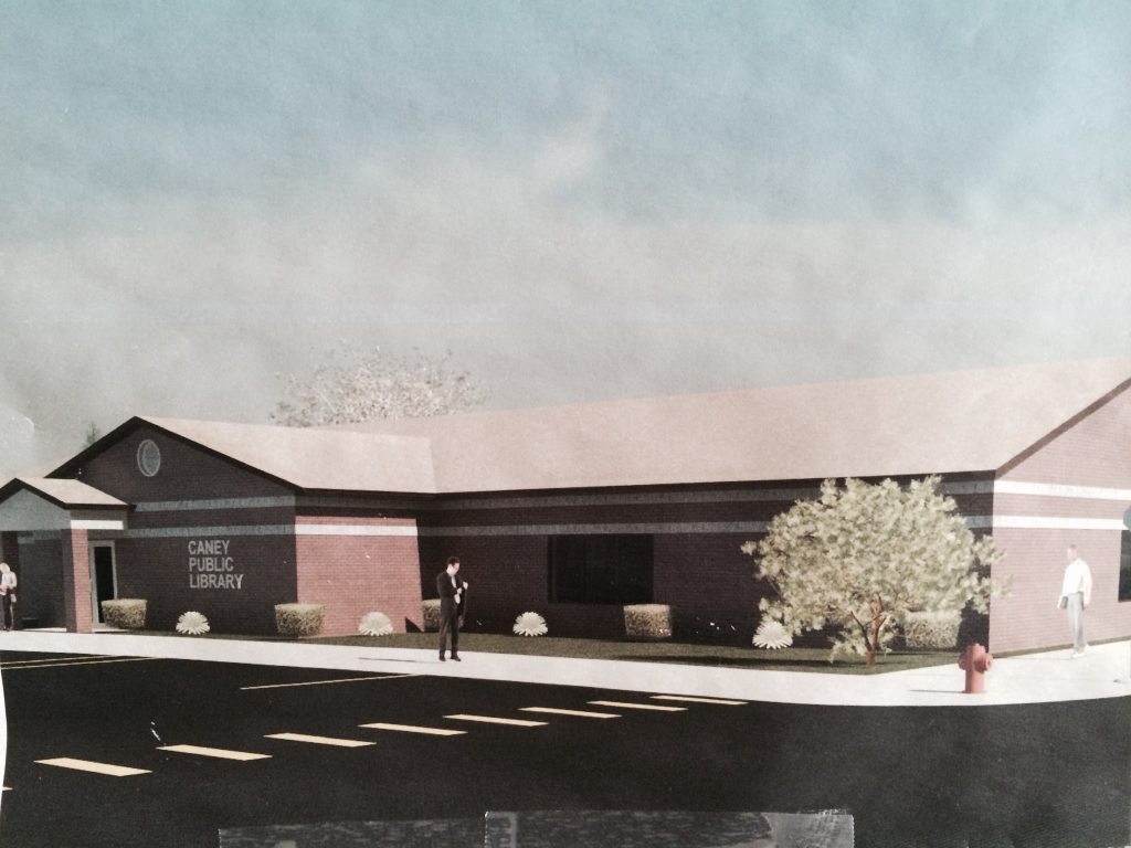 Artist's rendering of the new library