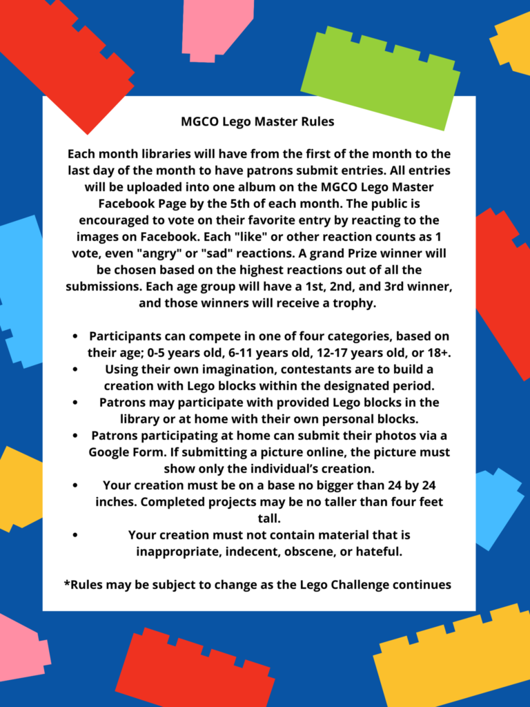 MG County Lego Master Rules